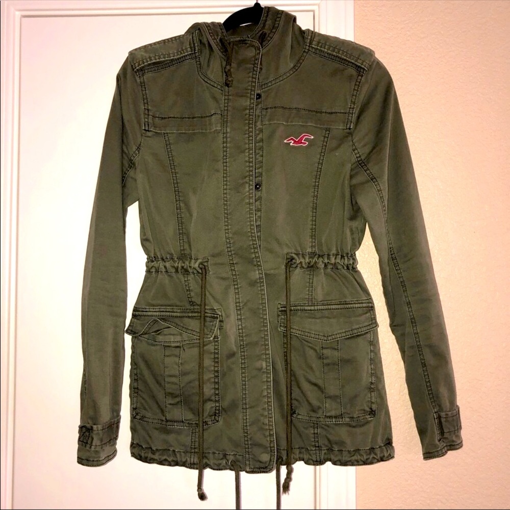 HOLLISTER ARMY GREEN UTILITY JACKET